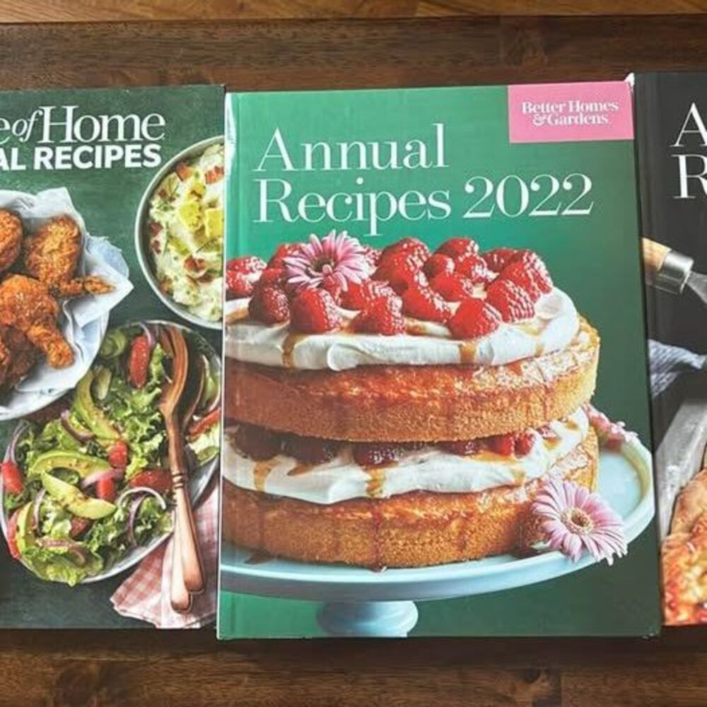 Taste of Home and Better Homes & Gardens Annual Recipes Cookbooks (2022, 2023)